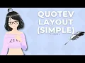 REMAKE Quotev Layout Still not a tutorial