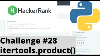 Hackerrank Python Challenge itertools product