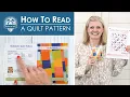 How to Read a Quilt Pattern Beginner Quilting Basics Fat Quarter Shop