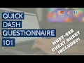 The QuickDASH - What you need to know Cheat sheet included