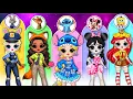 Download Lagu Disney Princess \u0026 Wednesday verkleed als tekenfilmfiguren! | DIY Papieren Poppen Mode