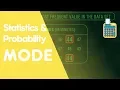 The Mode Statistics Probability Maths FuseSchool