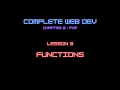 Web Dev 3 - 9 Functions
