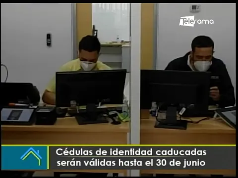 Cédulas de identidad caducadas serán válidas hasta el 30 de junio