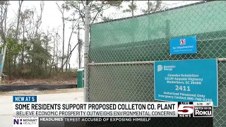 Some residents support proposed Colleton Co plant amid environmental concerns