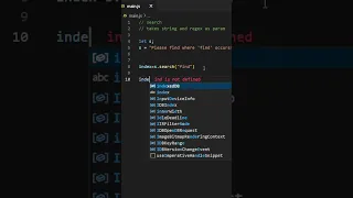 Javascript String search method