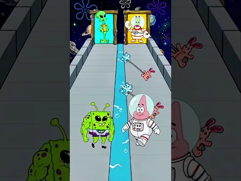 spongebob alien vs patrick star #shorts #spongebob #youtubeshorts