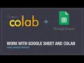 Google Sheet Google Colab Easy to connect google sheet from colab Using GSPREAD python package