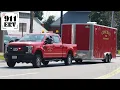 Concord Fire Truck Responding Utility 1 and Trailer