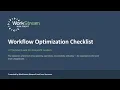 Operations Health Check Session 5 - Workflow Optimization
