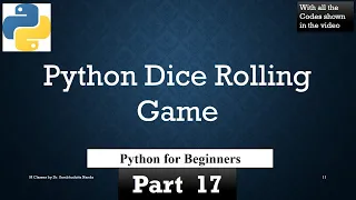 Python Dice Rolling Game
