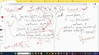 Array sum with recursion Easy Explained Head and Tail Recursion