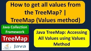 How to get all values from the TreeMap TreeMap Values method
