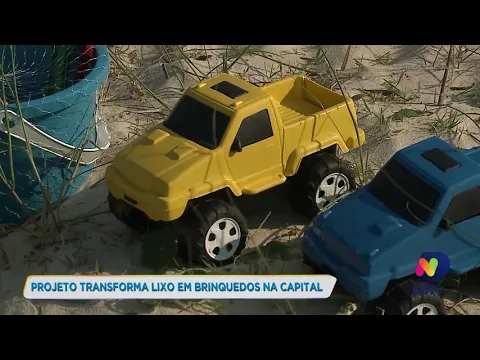 ONG transforma lixo recolhido no litoral catarinense em brinquedos