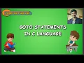 GOTO C PROGRAMMING UNCONDITIONAL CONTROL TRANSFER STATEMENTS LOOPING STATEMENT WITHOUT LOOPS