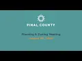 Planning Zoning Meeting - August 20 2026