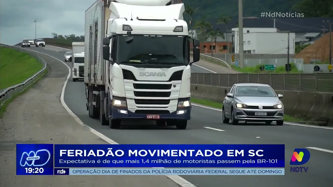 PRF estima que mais 1,4 milhão de motoristas passem pela BR-101 durante o feriado