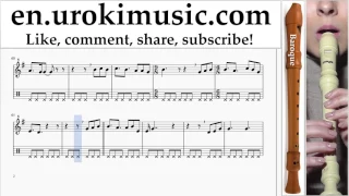 How To Play Recorder B James Blunt Time Of Our Lives Tabs Part 2 Um Nthli352 
