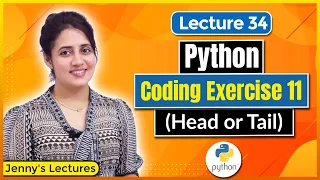P - 34 Coding Exercise for Beginners in Python Heads or Tails Python Tutorials for Beginners