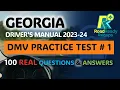 Georgia Driver Manual 2024 - Practice Test 100 Practice Questions Answers RoadReadyRecaps