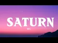 Lagu SZA - Saturn ( lyrics video  )