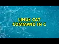 Linux cat command in C