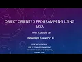 UNIT 4 LECTURE 38 NETWORKING IN JAVA PART 1