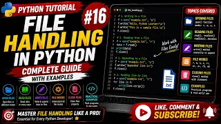 Python Tutorial File Handling in Python Read Write Append Files Explained