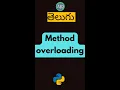 method overloading in python oops