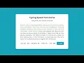 Typing Speed Test Game in HTML CSS JavaScript Free source code