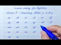 Cursive writing for beginners Lesson 8 Connecting letters e a to z Cursive handwriting practice