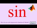 Basic trigonometric functions in MATLAB How to use Trigonometry functions in matlab trig functions