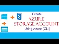How to create Azure Storage Account using Azure CLI
