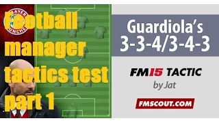 Download Football Manager 15 Tactics Test: Pep Guardiola 3-3-4 System part 1 MP3