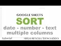 Google Sheets - Sort