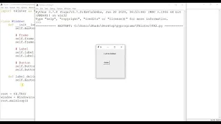 Tkinter Tutorial - widgets from the Window