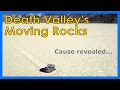 The Geology Behind the Sailing Stones of Death Valley
