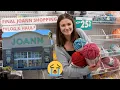 My Final Joann Yarn Shopping Trip - Vlog Haul Yarn Shopping at Joann Store Closing Sale
