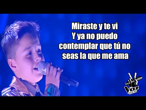 Download MP3 Juanse Laverde   Cómo Mirarte Letra  Final La Voz Kids Colombia