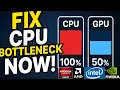 How To Fix 100 CPU Usage While Gaming CPU Bottleneck