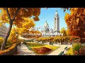 Cozy Autumn in Montmartre Ambience 🗼🍂 Soft French Music for Slow Days | Study, Work & Relax