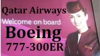 Qatar Airways Flight Announcements in Arabic Sound Effect Before Take Off QR 701 Boeing 777 300ER
