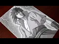 How to Draw Uchiha Sasuke - Step by Step Tutorial Anime Sketch