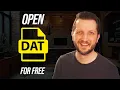 How to Open DAT Files