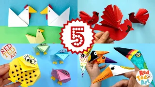 5 Paper Bird Crafts