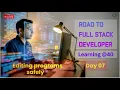 Day 07 Road to Full Stack Developer Variables print simple values editing programs safely