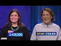 Amy Schneider Ties Julia Collins 20-Game Record JEOPARDY