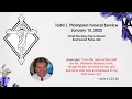 Todd L Thompson Funeral Service