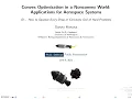 Convex Optimization in a Nonconvex World Applications for Aerospace Systems