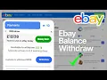 Wit raw Money from Your eBay Balance to Bank Account 2026 Easy Guide